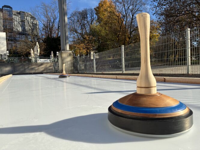 Eisstockschießen im Prinzregentenstadion